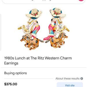Vintage lunch at the Ritz earrings